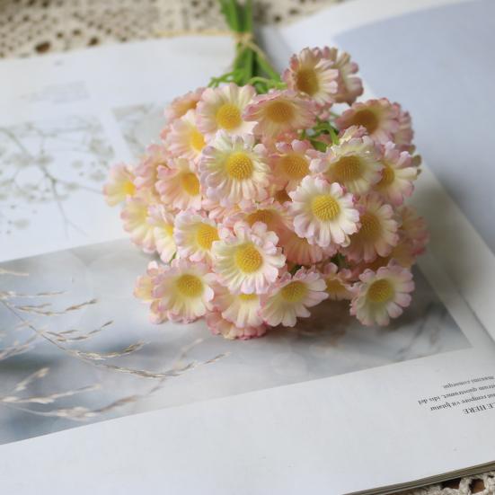 Искусственный букет цветов на гибких стеблях, реалистичные шелковые искусственные цветы для декора дома в лесном стиле, не требующие ухода, свадебные композиции