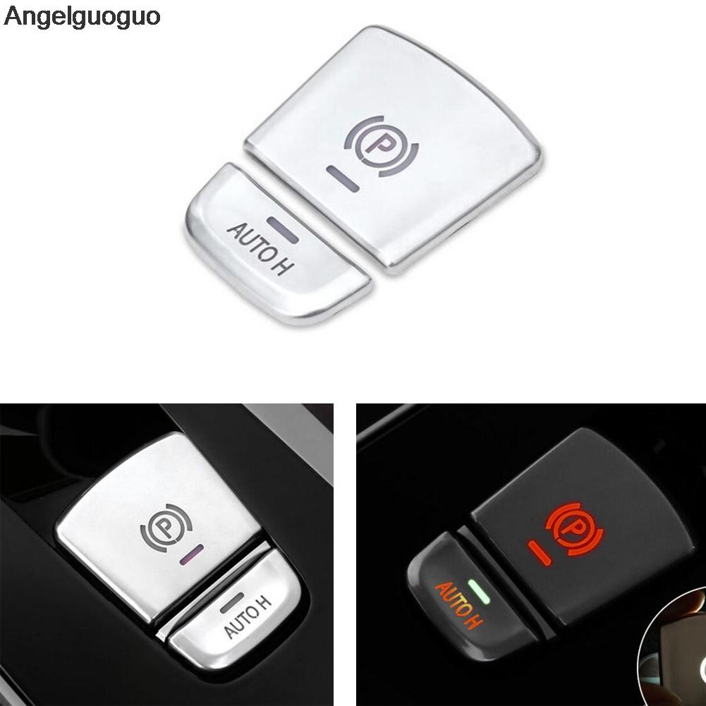 Angelguoguo Central Handbrake P Auto H Button Decorative Cover Trim For BMW 5 Series G30 X3 G01 X4 G02
