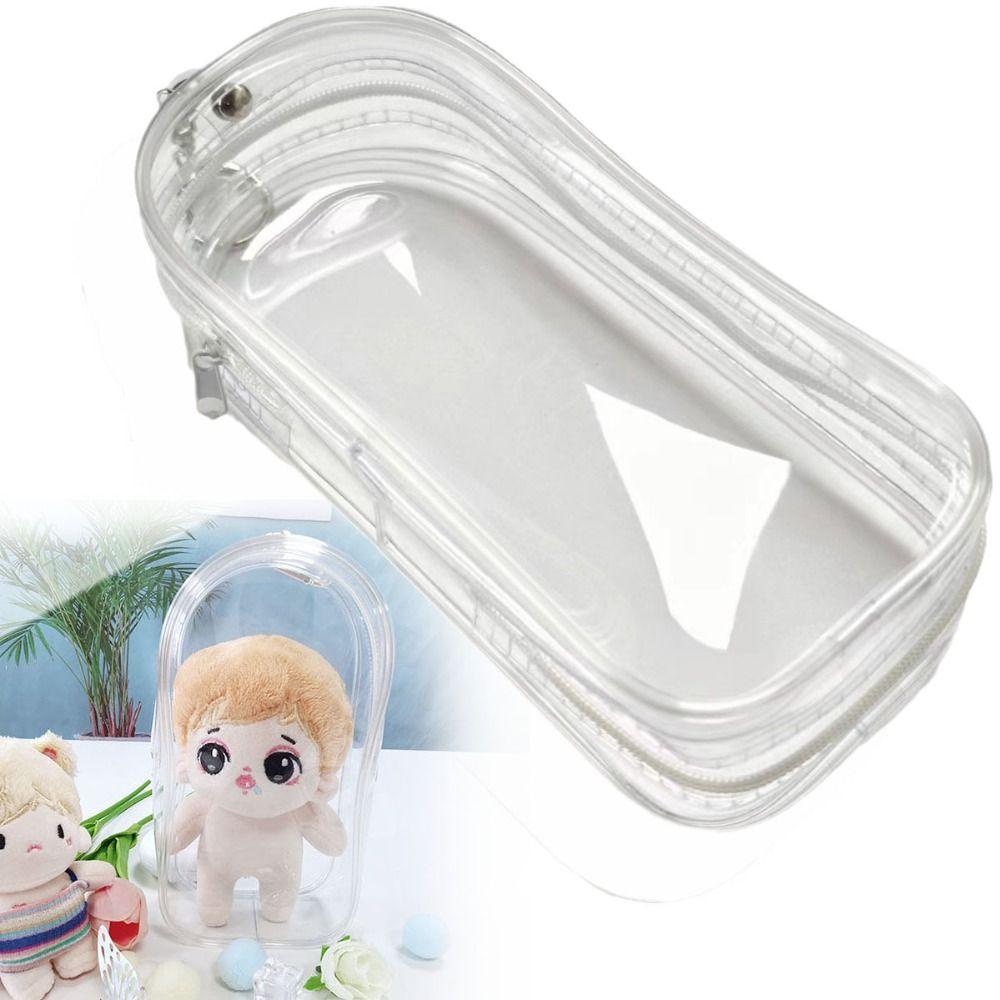 Transparent Doll Outdoor Bag 19*10CM Storage Case Toy Doll Display Box