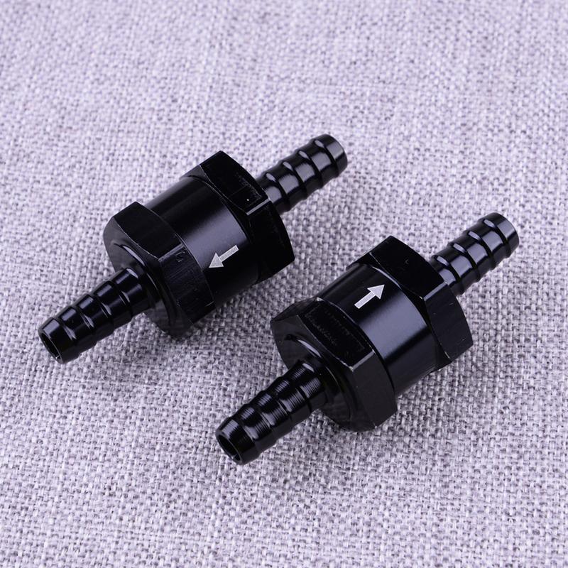 6mm 1/4" One Way Inline Non Return Diesel Fuel Check Valve Black