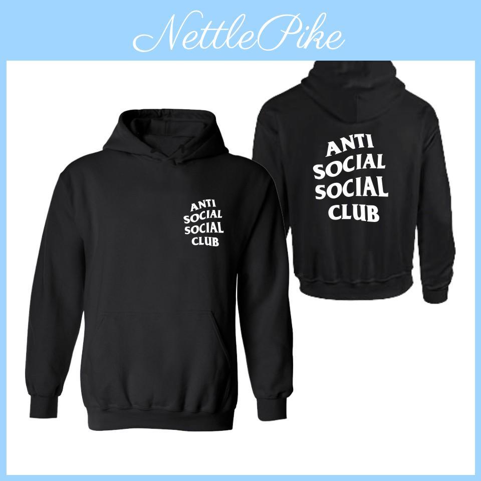 Худи унисекс Anti Social Social Club Новое с длинным рукавом Худи Свитшот