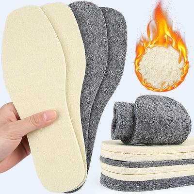 Стельки из натуральной шерсти мужские женские зимние сохраняющие тепло стельки мягкая шерсть утолщенная стелька для обуви вставка для обуви термо стельки для обуви