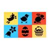 Huaqianguhh 6 шт. Трафареты для рисования, 5,5x5,9 дюйма, моющиеся, многоразовые, DIY-трафареты для искусства для дерева, бумаги, ткани, домашнего декора, поделок