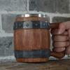 Кружка для кофе из нержавеющей стали Barrel - большая кружка для воды для летних и зимних напитков - идеально подходит для домашней кухни и подарков на день рождения/День отца