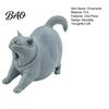 Yawning Kitten Figurine 3D Printed Cat Statue, Cute Sleeping for Minimalist Sculpture Shelf Bedroom, Modern Home Decor Gift Lovers Lover