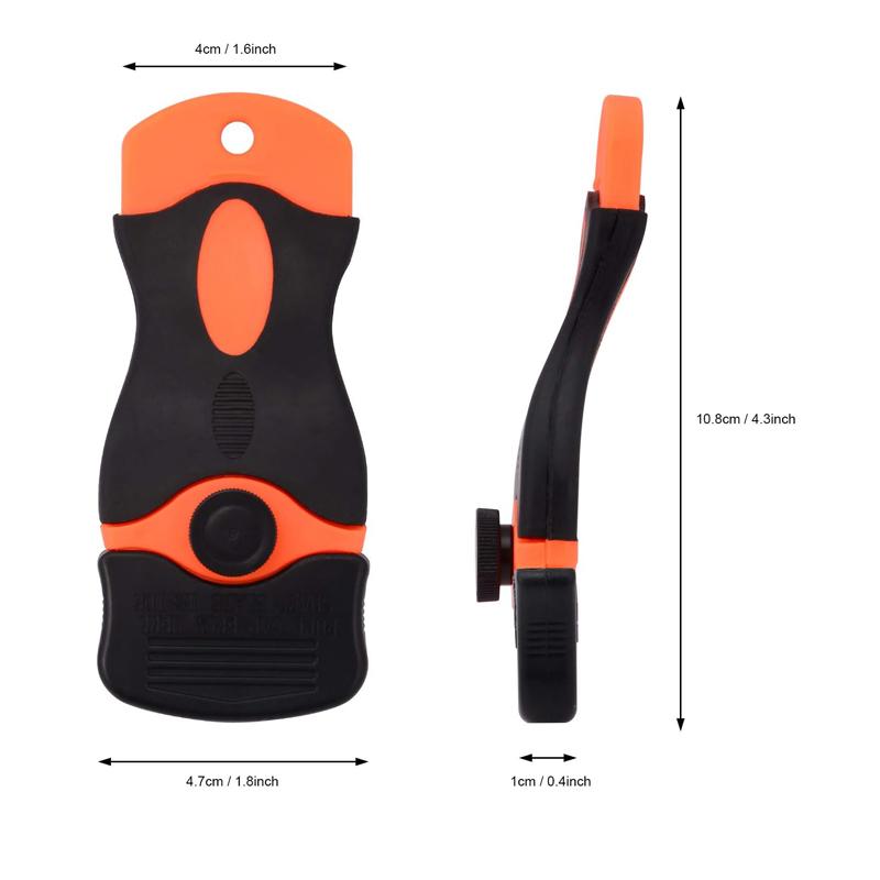 Plastic Scraper with 100/200 Plastic Blades Multipurpose Window Scraper Non-Scratch Scraper for Removing Stickers Decals Glue