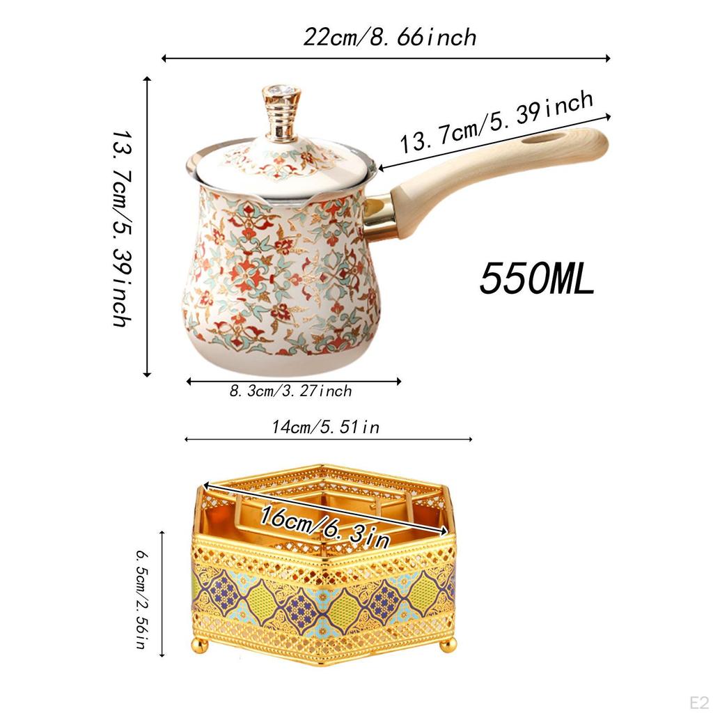 Turkish Coffee Pot Butter Chocolate Heating Milk Warmer Melting Pan