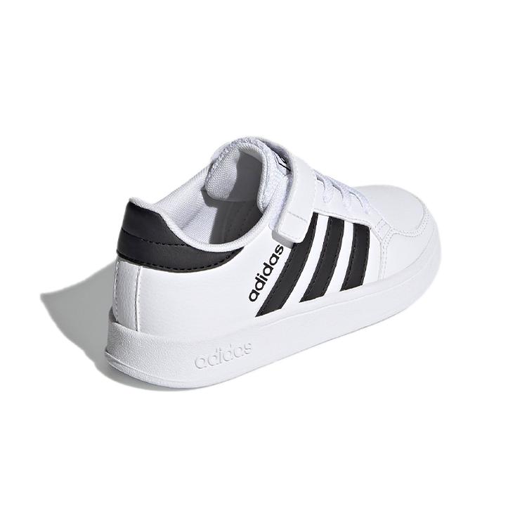 adidas Neo Breaknet Устойчивые к истиранию Низкие Детские Скейтбордические Кроссовки Белый Черный Дети Возраст 3 7 Лет FZ0106
