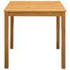 Dining Table 75 x 75 x 75.5 cm Solid Oak Wood Natural Finish Square