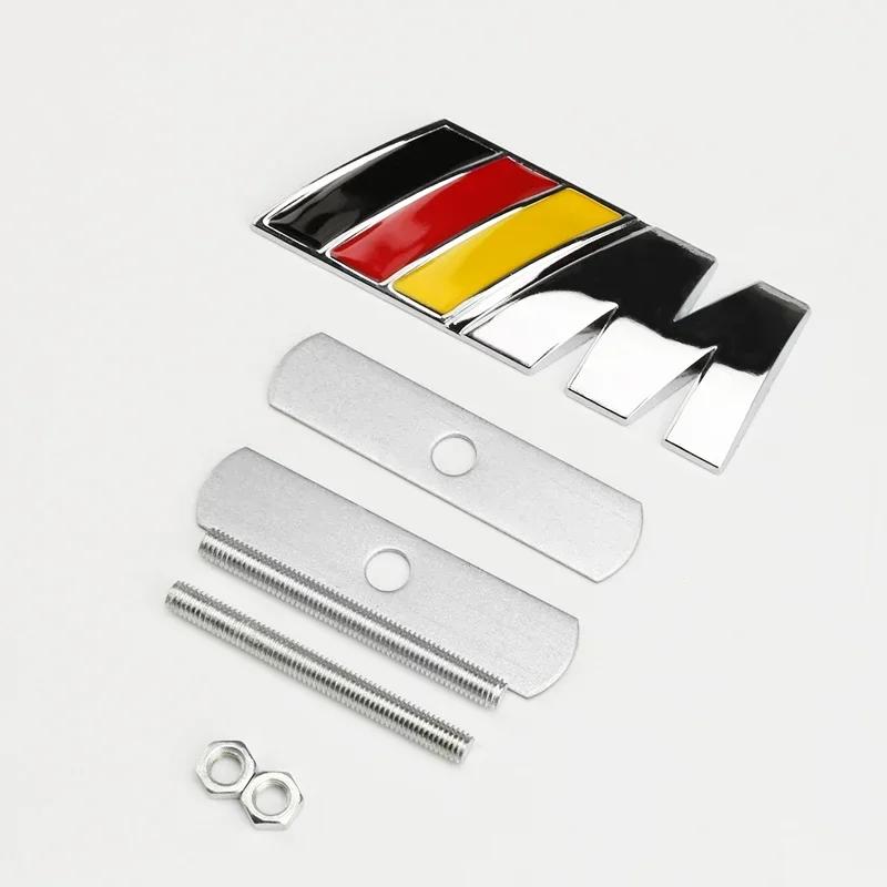 1 шт. Значок-эмблема на переднюю решетку автомобиля Grill For Performance M BMW E34 E36 E60 E90 E46 E39 E70 F10 F20 F30 X5 X6 X1 M3 M5 M6 F01 F02