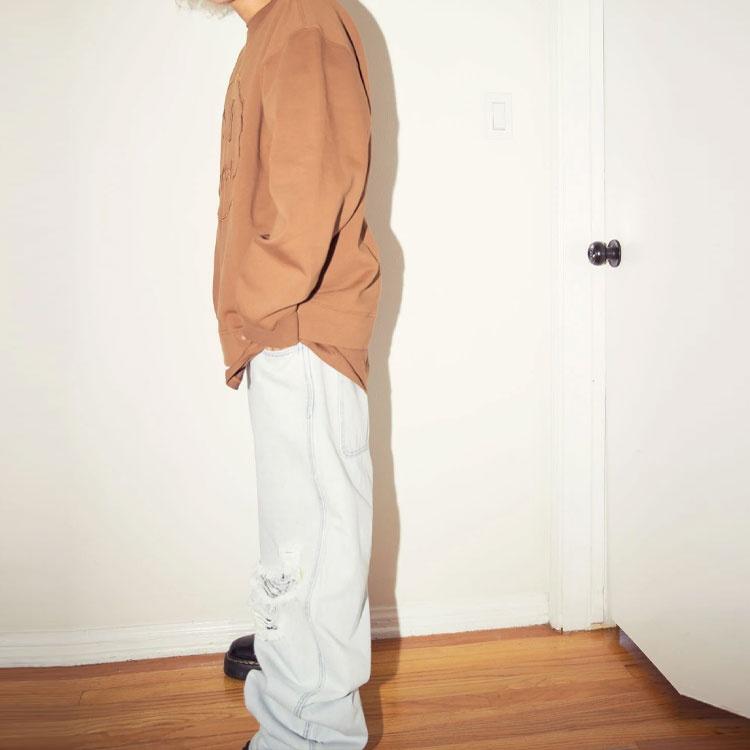 Drew House Sketch Mascot Crewneck Sweatshirt 'Brown' Men's DR-SS22-489