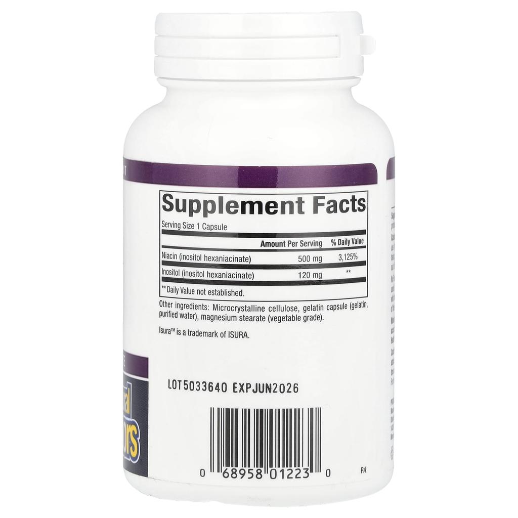 Niacin, No Redness, 500Mg, 90 Capsules