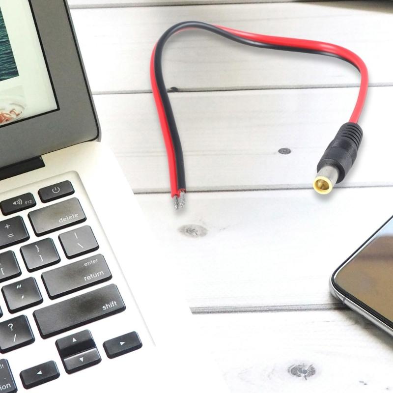 DC7909 силовой кабель с пигтейлами 8 мм, штекер/гнездо для оголенного провода, открытый конец, ремонтный кабель 14AWG, провода питания