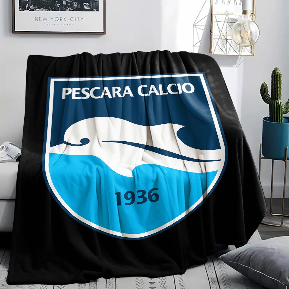 1PC Delfino Pescara 1936 Print Flannel Blanket, High quality All Seasons, Home Decor, Warmth and Comfort, Perfect for Christmas Gifts