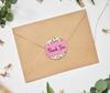 Darling Souvenir DIY Rose Blossom 1.6 Inches Light Pink Round Thank You Stickers DIY Envelope Seals-45