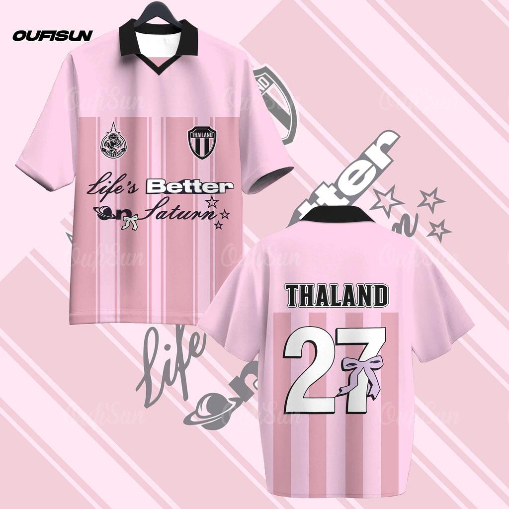 ТАИЛАНД Футбол Футбол Поло Винтажная Футболка Национальная Сборная Унисекс Мужчины Женщины Спорт Тренировка ФУТБОЛКА БОЛЕЙ ПРИНТ Быстросохнущая С коротким рукавом Форма