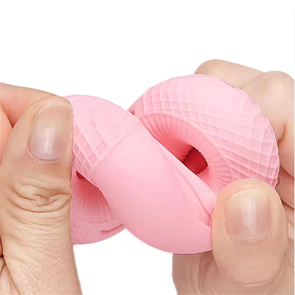 Силиконовый усилитель хвата руки 20-80 фунтов, тренажер для захвата кольца пальца, кистевой эспандер, растяжитель мышц пальцев, облегчение боли в запястье