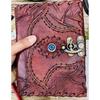 Hocus Pocus Eye Leather Journal Vintage Antique Deckle Edge Sketchbook