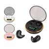 Bluetooth Earbuds with Digital Display Charging Case Stereo Wireless Earphones for Sleep Work Music 