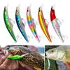 Fishing Bait Hard Lure with Treble Hook Realistic Looking 3D Eyes Bright Color Portable Mini Artificial Lure Fake Bait
