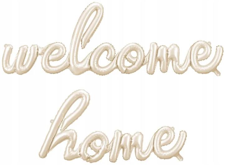 Balon Foliowy Witaj W Domu Welcome Home Narodziny Dziecka Party 335X71Cm