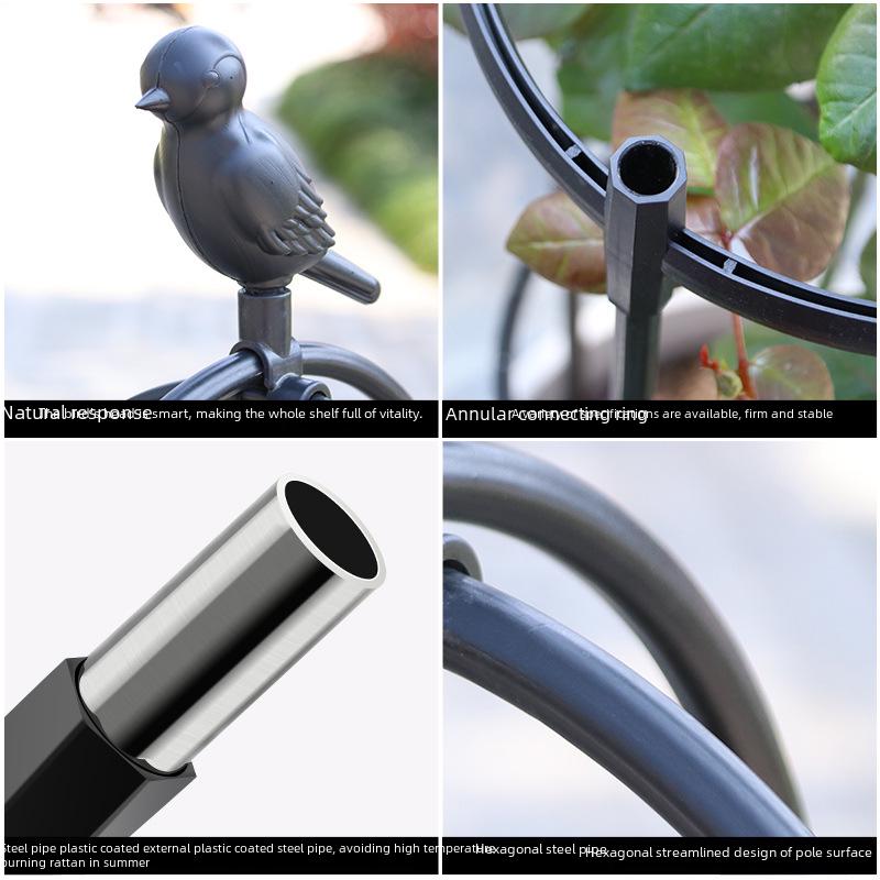 Черная европейская садовая опора для вьющихся растений