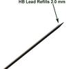 Maydahui 100 Pieces HB Lead Refills 2.0 mm Smooth Mechanical Pencil Refills Break Resistant Bold Thickness Graphite 20 Leads Per Tube for Drawing
