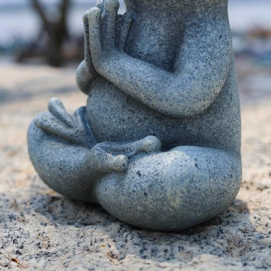 Лягушка Орнамент Смола Материал Богатство Удача Символ Бионический Дизайн Фигурка Лягушка Собака Медитация Орнамент