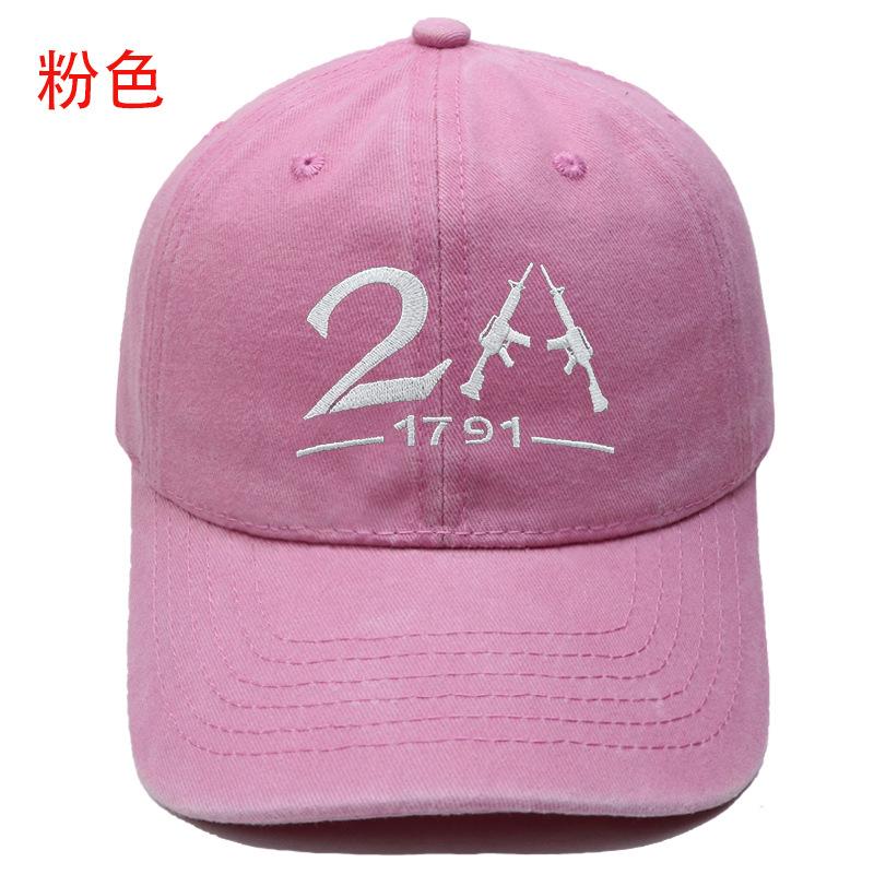 New A--Embroidered baseball cap Washed retro men's and women's casual outdoor sports sun hat