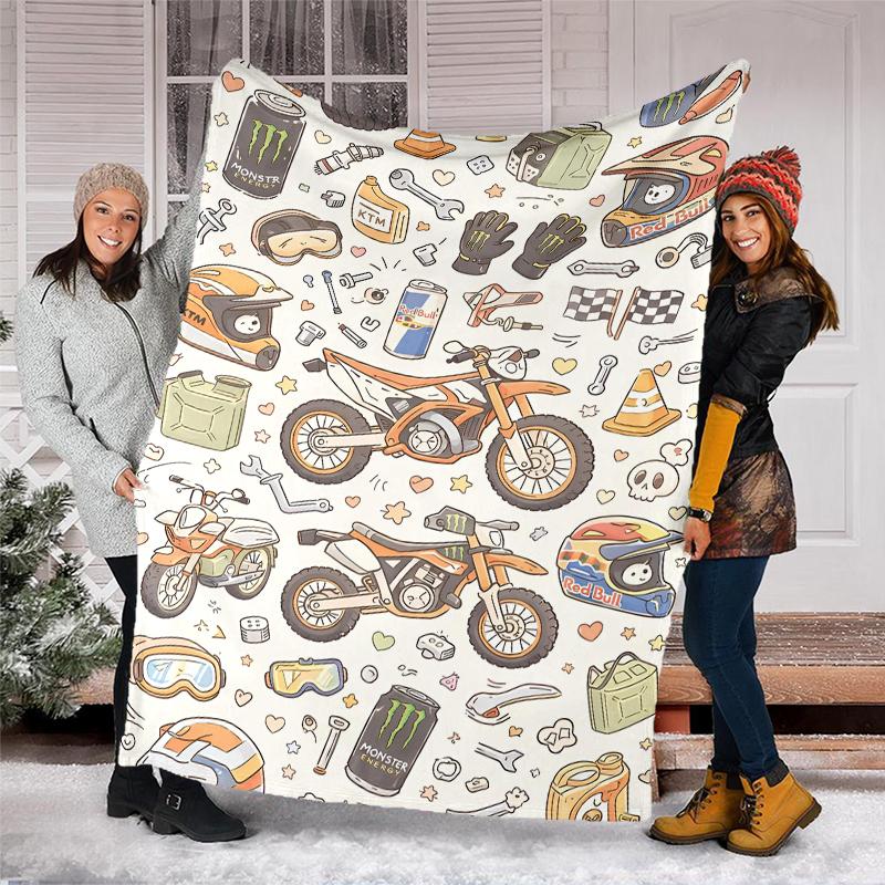 Cute cars Theme Printed Blanket - Perfect for Couch, Bed, Travel & Outdoor Use | Machine Washable, Cozy & Durable.