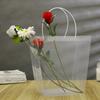 Transparent Flower Gift Packing Box Plastic Clear Tote Bag Large Capacity Hand Gift Bag