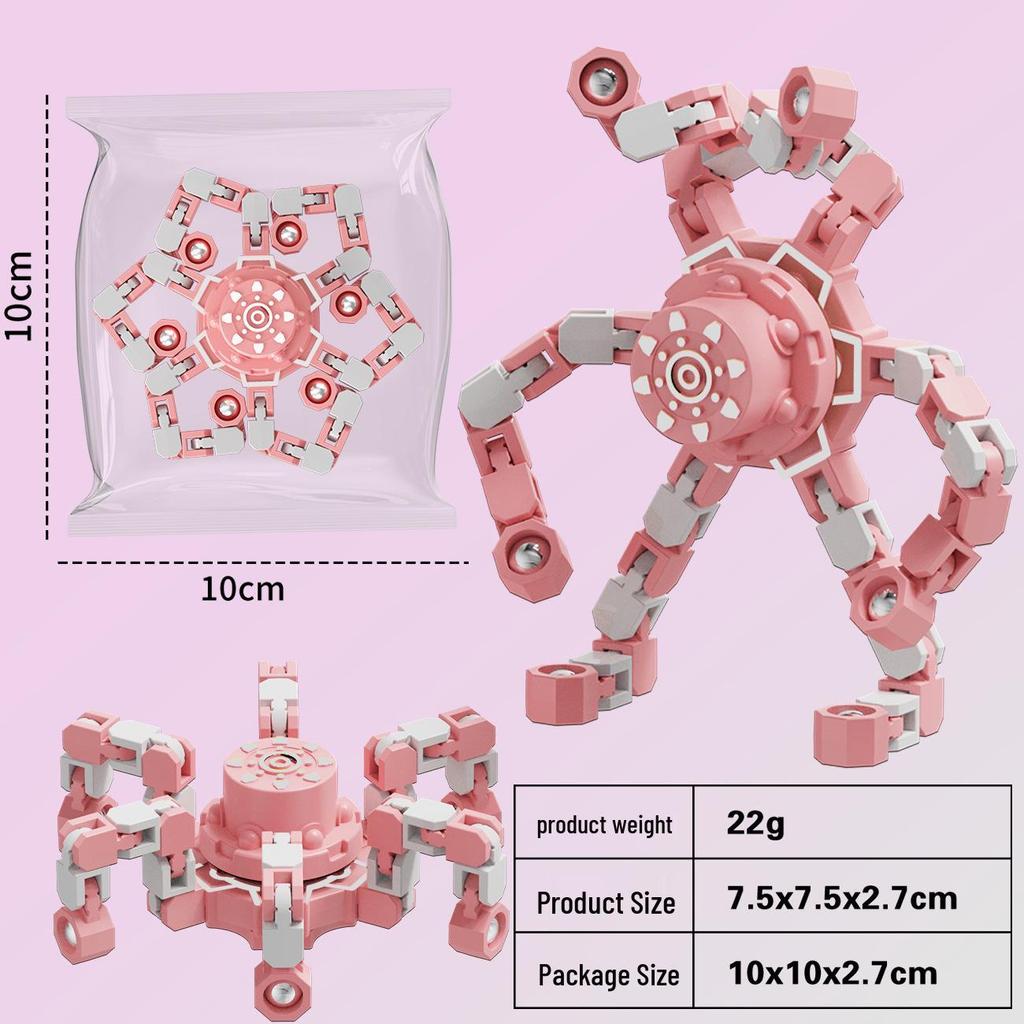 Деформируемая светящаяся игрушка-гироскоп: Образовательный механический фиджет для детей