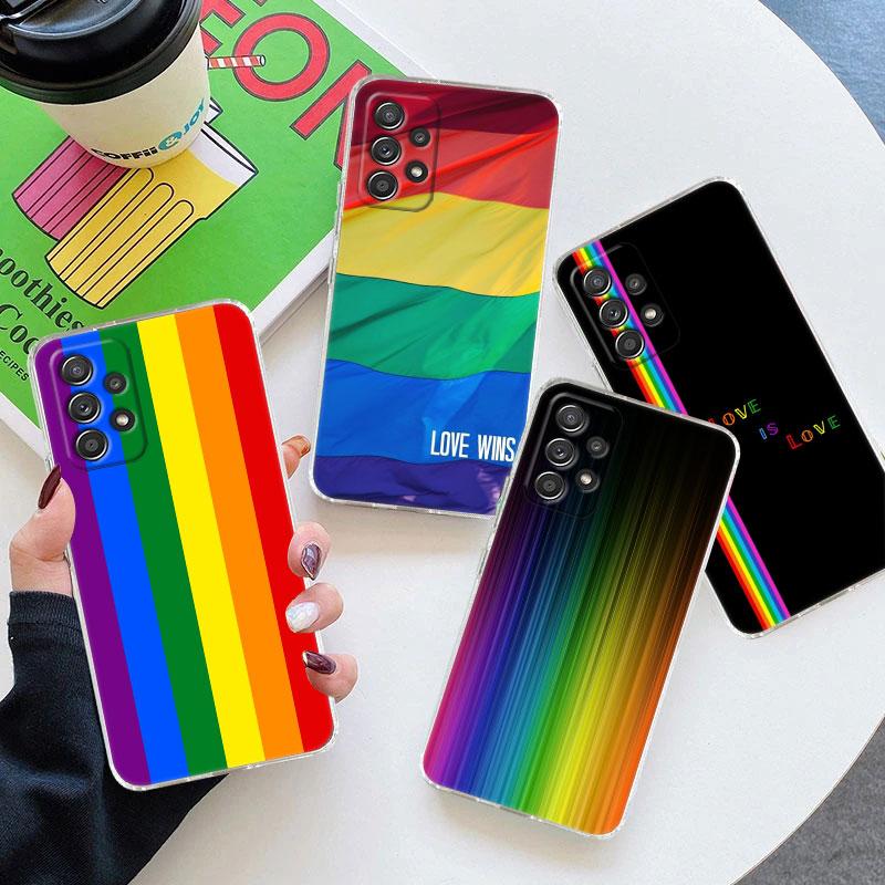 Gay Pride Flag Lesbians LGBT Phone Case For Samsung Galaxy A56 A57 A37 A55 A54 A36 A35 A26 A25 A16 A17 A07 A52 A34 A73 A53 Cover