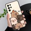 Мультяшная милая капибара Чехол для телефона Для Samsung A55 A16 A56 A36 A35 A15 A53 A54 A33 A34 A25 A05S A52 A52S A14 A24 A26 A71