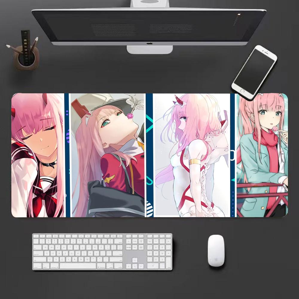 Zero two Коврик для мыши Милый HD-коврик для мыши Расширенный игровой коврик для клавиатуры Большой коврик для мыши x см XXL Игровой коврик для мыши