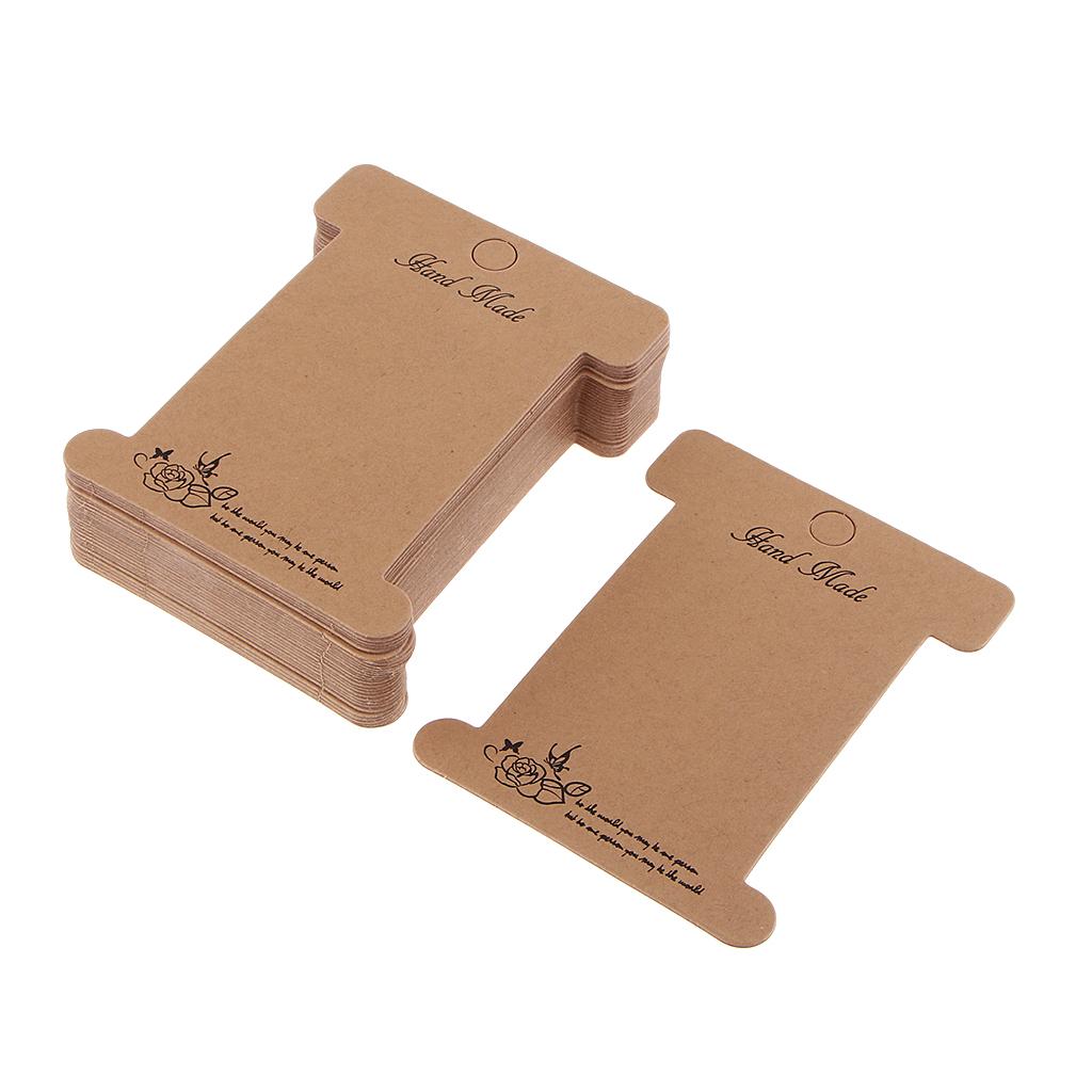 30 Diaper Cards Wood Paper Card Yarn Maps 10.2x7.8cm, Nature for Ligaments