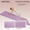 Yottoy Yoga Mat, Fitness Mat for Home Use, Non-Slip, Shock-Absorbing, Thickened Professional Floor Mat, Enlarged And Widened