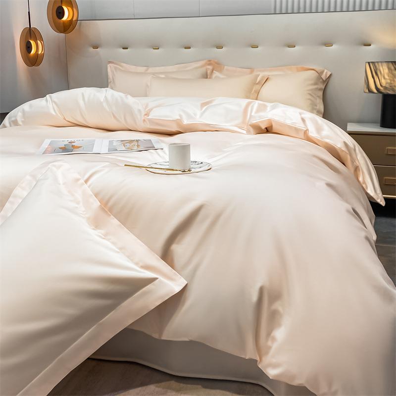 High-end Class A Maternal and Infant Grade Xinjiang Long-staple Cotton 4pcs Set, Pure Cotton Bed Sheet, Cotton Quilt Cover, Bed Hat 3pcs Set