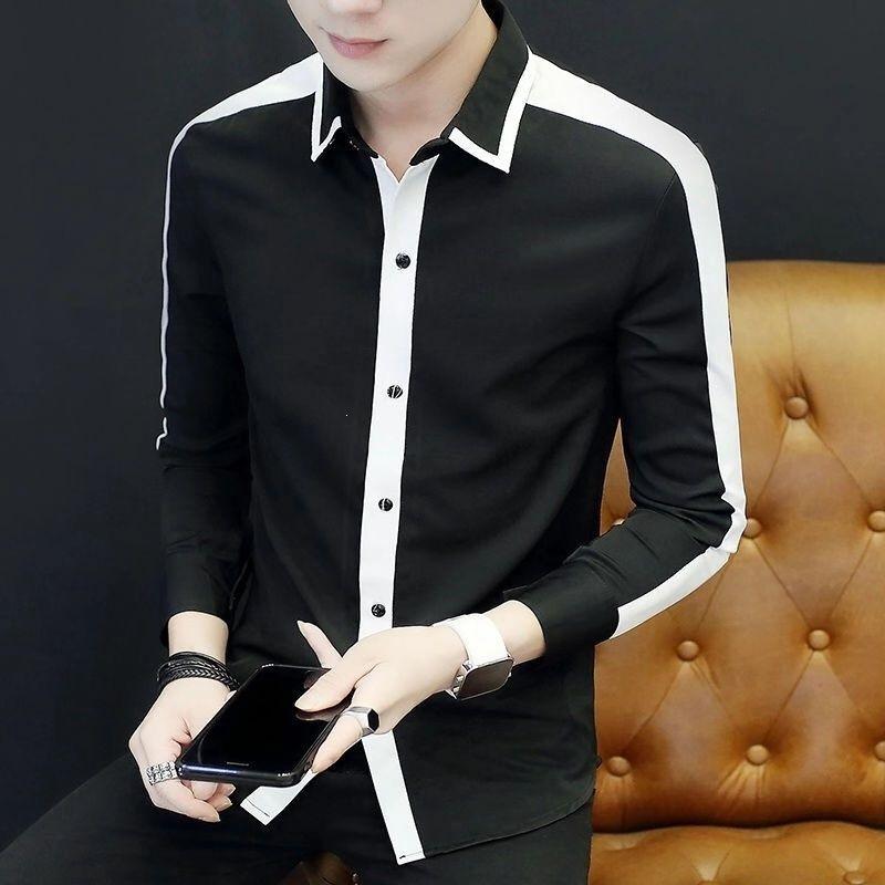 Men S Short Sleeve Striped Loose Fit Casual Shirt For Young Men