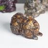 Наполненный смолой Водный Кристалл Собака Украшение с Полудрагоценными Камнями Для Офисного Декора и Коллекционеров