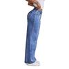 Womens High-Waisted Straight Leg Denim Jeans With Bow Embroidery Loose Fit Streetwear Style 2025