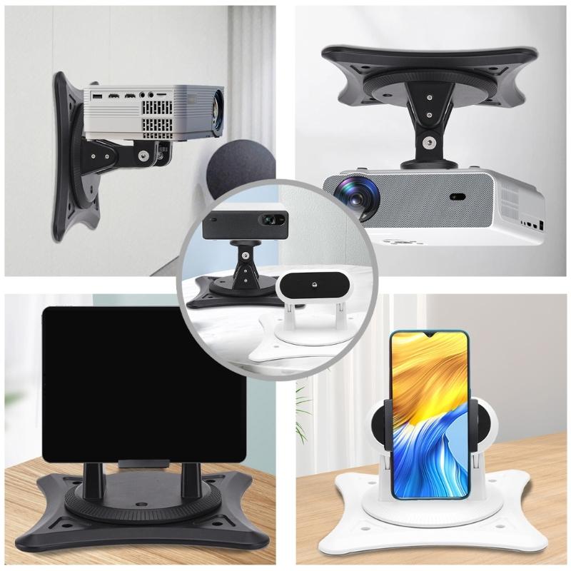 Вращающаяся на 360 градусов подставка для проектора, ABS, регулируемое крепление для проектора для домашнего кинотеатра, офиса, презентаций