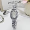 Luxury Gift Women Oval Dial Quartz Watch Adjustable Ladies Stainless Steel Strap Wristwatch Watch Dropshipping Reloj De Mujer
