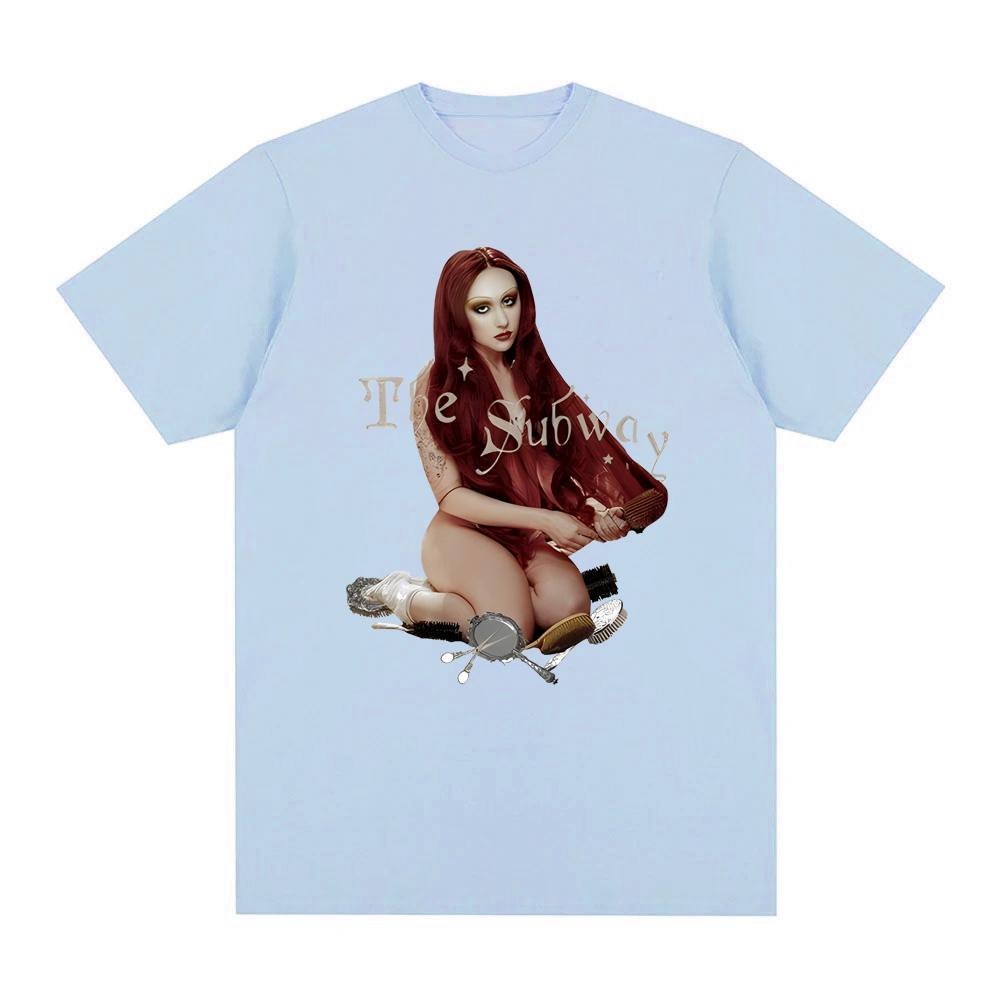 Chappell Roan-Футболка The Subway Высококачественные футболки с коротким рукавом Топ Летняя 100% хлопок Футболка Sudaderas Мягкие удобные футболки
