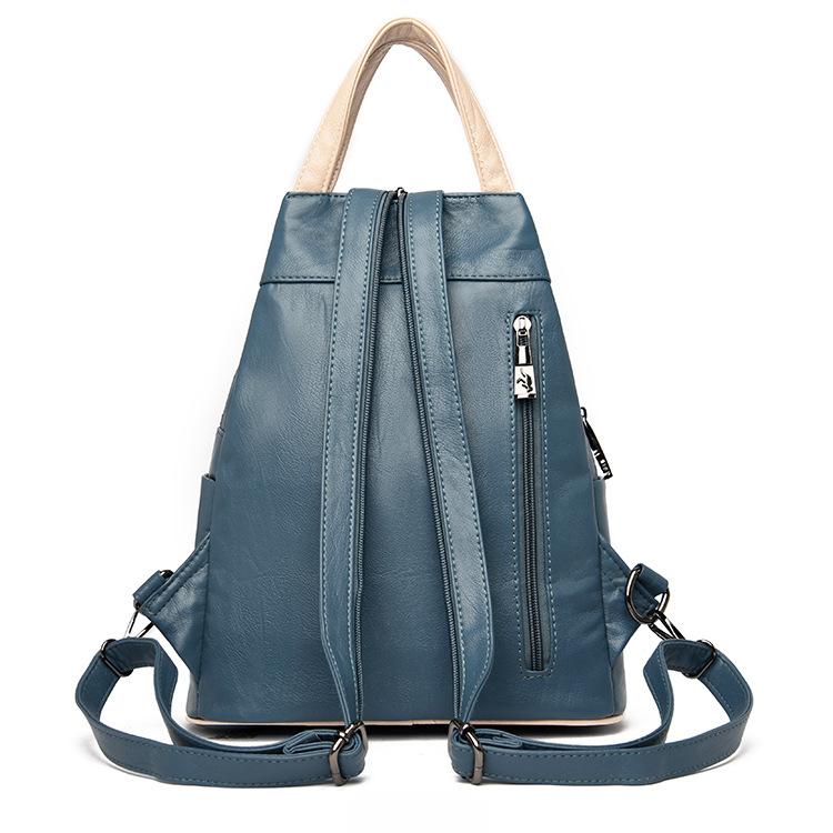 High Quality Leather Women's Backpack Anti-theft Travel Backpack Shoulder Bag CLE