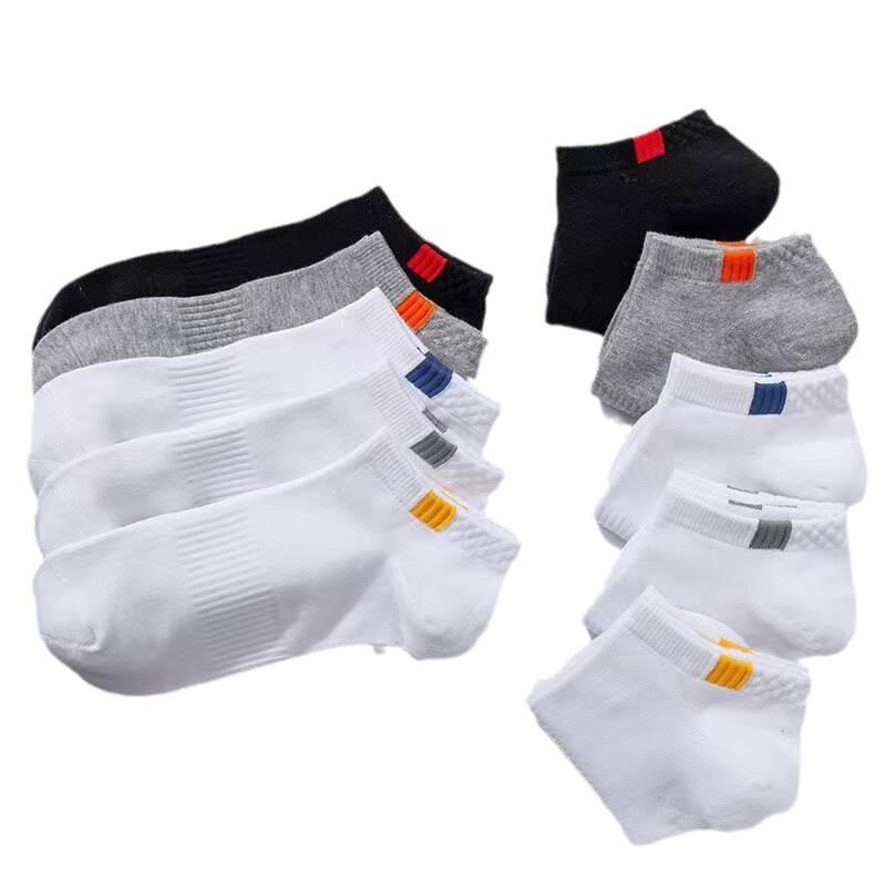 5/10 пар весенне-осенних дезодорирующих впитывающих дышащих удобных мужских носков до щиколотки для бизнеса и спорта