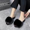 New Style Women's Home Slippers Winter Pink Fur Flats Furry Elegant Comfortable Soft Shoes for Woman Slippers Zapatos Mujer