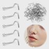 316 Stainless Steel Mixed Nose Studs & Curved Hook Rings