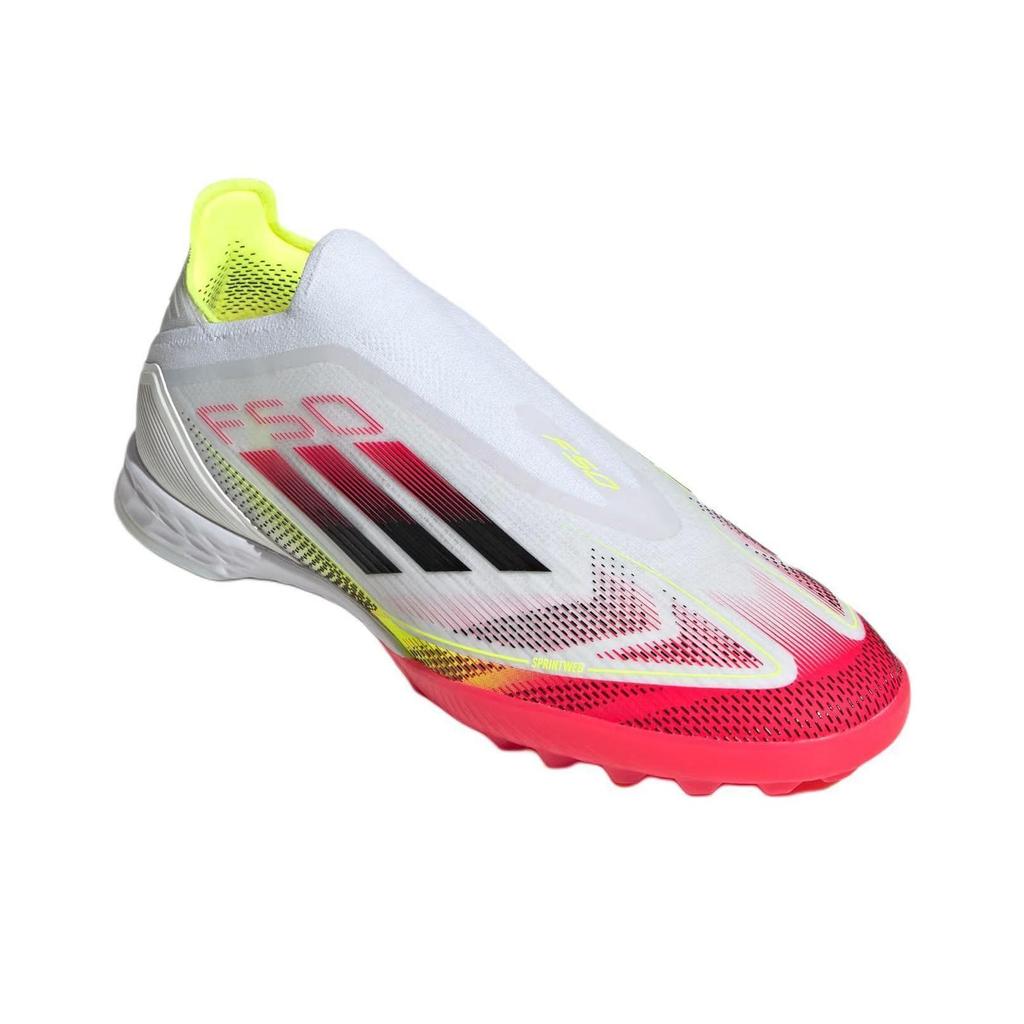 adidas F50 Pro Удобный TF (Резиновые шипы) ПУ Нескользящие Прочные Футбольные Бутсы Унисекс Футбольные Бутсы Белые Красные JP7204