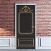 PVC Self-Adhesive Waterproof Door Sticker Modern Simulation Door Mural Wallpaper Living Room Study Home Decor Art Door Poster